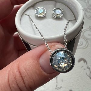 NEW | Earrings & Necklace Set with Swarowksi Crystals